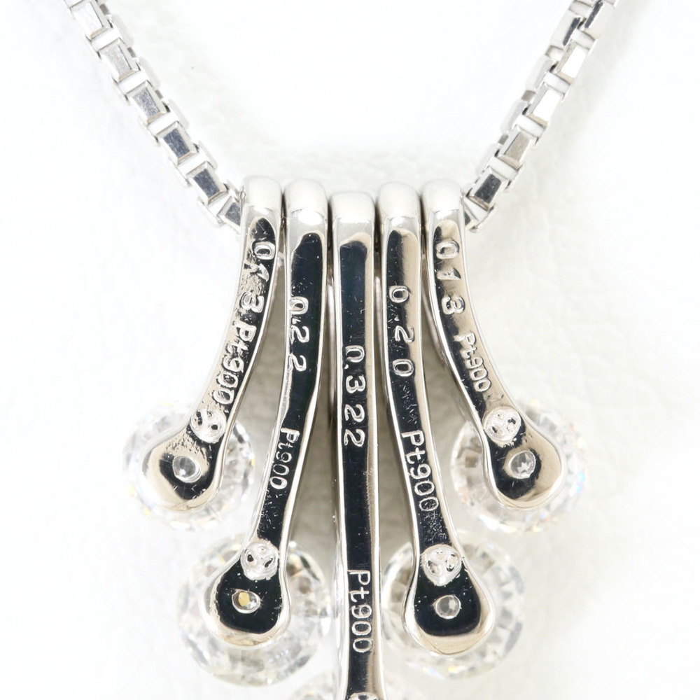 VINTAGE Silver Diamond Necklace - Picture 4 of 7